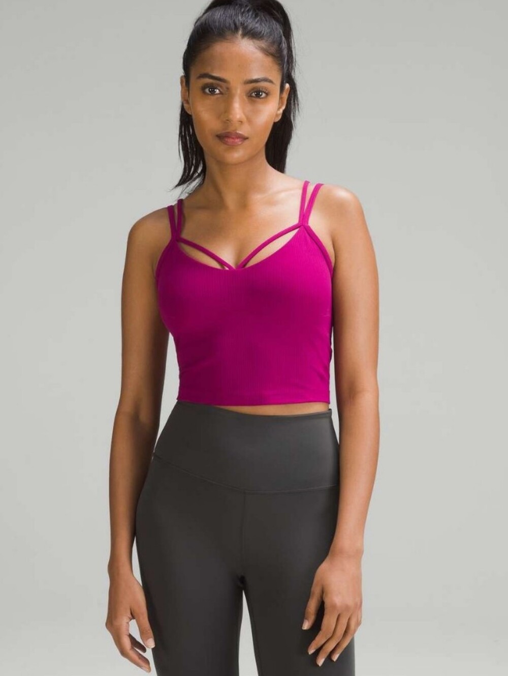 Lululemon Align Strappy Ribbed Tank Top, Magenta Purple
